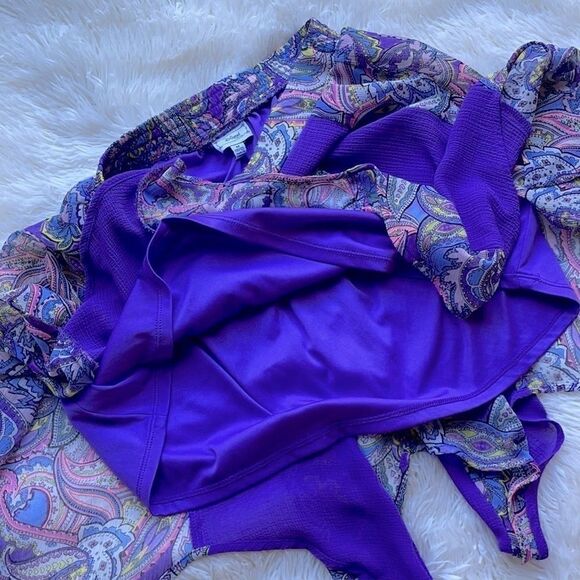 Disney D-signed Girl Meets World Paisley Sharkbite Skirt Purple - Picture 4 of 6